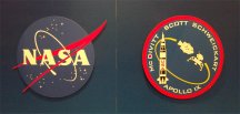 NASA and Apollo 9 emblems